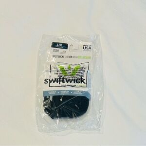 New Swiftwick Mens Black Aspire No Show Socks (Multiple Pairs)